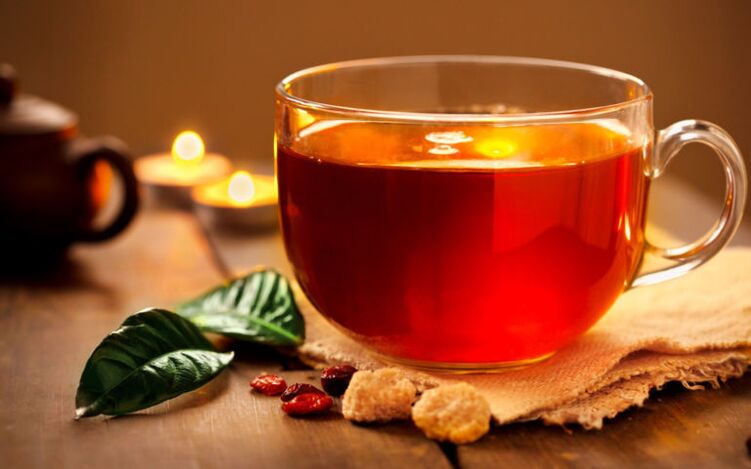 Tēja bez cukura ir atļauts dzēriens dzeramā diētas izvēlnē